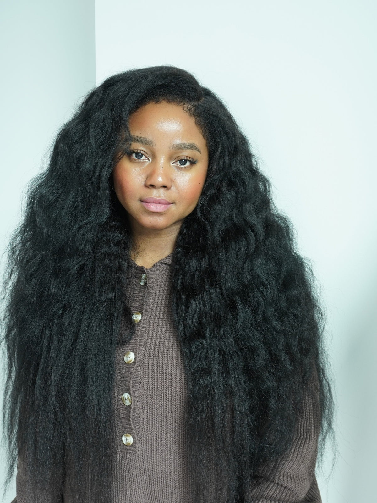 Kinky Straight Glueless Wig